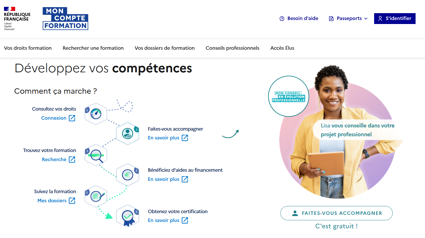 Mon compte formation
